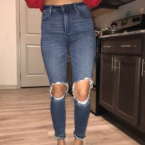Abercrombie hole in knee jeans!